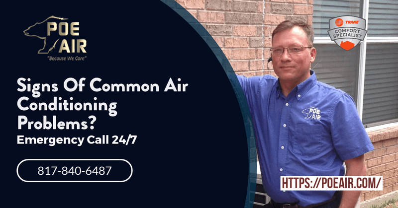 signs of common air conditioning problems