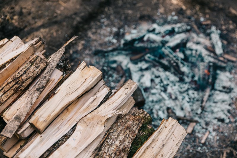 This was a picture I took just for fun. One of those “that would look cool”-moments. I only realised the contrast between the new, fresh, ready-to-burn wood and the spent ashes of a campfire, like the wood was ready to meet its maker. Kinda sad actually.