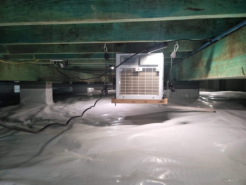 Crawl Space Repair - Crawl Space Dehumidifier Installation