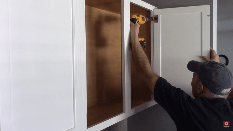 removing kitchen cabinets